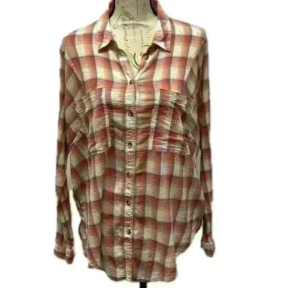 BDG Tops - BDG Plaid Tops For Women Button Down
